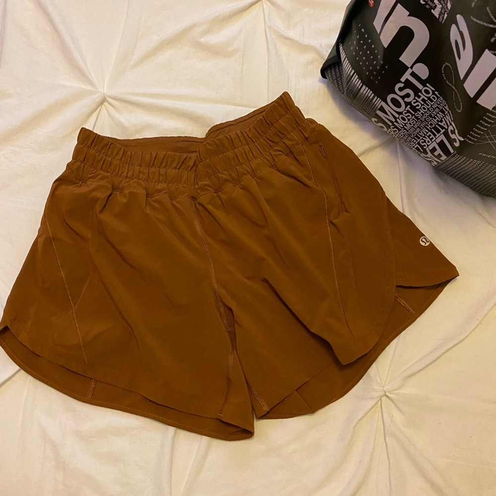 Brown lululemon shorts
